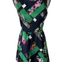 Cynthia Rowley  Floral Colorblock Dress Sz 6 Photo 0