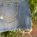 Victoria's Secret  Pink Denim Skirt Womens 2 XS Blue Mini Distressed Y2k Frayed Photo 6