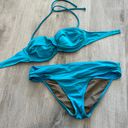 Victoria's Secret Vintage Y2K Victoria’s Secret blue bandeau two piece bikini set Photo 0