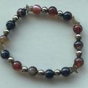 Onyx Sardonyx  carnelian ONE NEW stretch beaded bracelet natural stone crystal st Photo 4