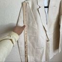 Anthropologie Rachael Wang Oversized oatmeal blazer neutral NWOT size Large Photo 7