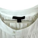 Donna Karan  Sleepwear White Babydoll Button Down Cotton Sleep Nightgown XS Photo 1