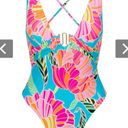 Trina Turk POPPY BELTED PLUNGE ONE PIECE SWIMSUIT Photo 3