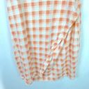 Stitch Fix NWT  41 Hawthorn Brigitte Knit Dress Peach Gingham Size Small S NEW Photo 2