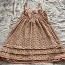 Juicy Couture Pale Pink Crochet Detailing A-line 100% Cotton Lined Mini Dress, size 0 Photo 9