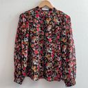 Mango MNG  Floral Button Down Blouse Photo 1