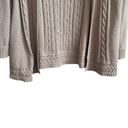 Croft & Barrow  Open Cardigan Women Sweater XL Tan Crochet Open Knit Neutral Photo 6