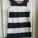 Talbots Denim & White Eyelet Dress Size 14.  2804 Photo 0