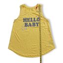 Isabel Maternity NWT Yellow Daisy Hello Baby Floral Muscle Tee Tank Top  New Photo 5