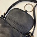 Krass&co G.H Bass & . Black Leather Crossbody Saddle Bag Purse Photo 1