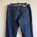 L.L.Bean  Blue Flare Jeans Womens Size 6 Dark Wash Denim Photo 4