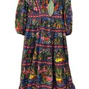 Farm Rio NWT  Animal Utopia Puff Sleeve Midi Dress Photo 8