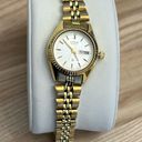 Citizen  Ladies Watch Vintage Gold Tone Bracelet White Dial Day Date Window Photo 2