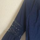 Gap  crochet sleeve eyelet top Navy blue Photo 1