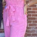 Skies Are Blue Pink Denim Jumpsuit/Pantsuit Photo 1