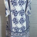 Trixxi Off the Shoulder Blue Floral Print Summer Dress Size M NWT Photo 4