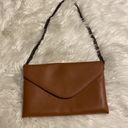 J.Crew  100% Leather Purse /Clutch tan/ brown color excellent condition Photo 8