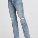 Rag and Bone  Rosa Mid-Rise Boyfriend Jeans North Star Wash Size 25 Distressed Photo 2