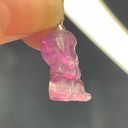 Fluorite clear purple banding lavender cherub child angel pendant carving neckla Purple Photo 3