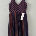 Dress the Population NWT  Black Label Haley Metallic Combo Multi Chevron Dress Photo 3