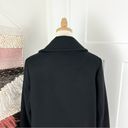 H&M  Wool-Blend Double-Breasted Pea Coat Black Size 6 Photo 8