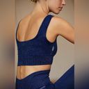 Free People NEW! $48  MOVEMENT Good Karma Square Neck Bra Top XS/S Deepest Navy Photo 7