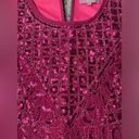 Harper  magenta sequined lined tank, size large Photo 2