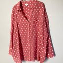 J.Jill  Blouse Women Plus 3X Embroidered Dot Lightweight Cotton Button Up V Neck Photo 0