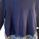 Isaac Mizrahi Pre Owned Women’s  Live Blouse Shirt Top Hoodie Sz Med Floral Photo 7