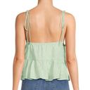 Jonathan Simkhai Zoya Top Blouse Women's Size XS Green Stripe Linen Sleeveless Photo 1