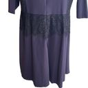 Lane Bryant  Women’s Fit & Flare Dress Plus Size 22 Navy Lace 3/4 Sleeves Stretch Photo 8