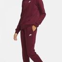 Nike  Sportswear Club Fleece High Waisted Maroon Red Sweatpants Jogger Size XS Photo 0