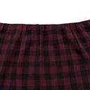 J.Jill  Maroon Black Plaid Print Size Large Pull On Lined Pencil Skirt Pockets Photo 4