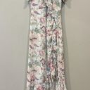 Cinq à Sept  Sheila Floral Ruffle-Trim Midi Dress Size 2 V-Neck Flutter Sleeve Photo 3