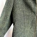 Kasper  & Company Green Tweed Full Zip Wool Blend Blazer Jacket Size 12 Photo 3