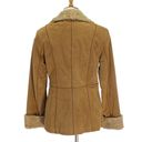 Gallery Penny Lane Y2K Faux Fur and Genuine Leather Suede Coat Beige Photo 13