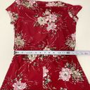 Nordstrom  Red Romper Shorts S Mimi Chica Short Sleeve One Piece Floral Photo 8