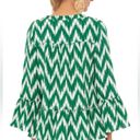 Tuckernuck  Pomander Place Chevron Print Tiered Ruffle Blouse Photo 1