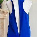 Lavender Brown  Cobalt Blue Sleeveless Mini A Line Womens Size S Silk Pockets Photo 9