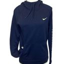 Nike  Women’s Dri-FIT Hoodie Size XS Navy Blue “Just Do It” Pullover Photo 0