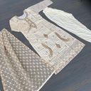 NEW DRESS SALWAR KAMEEZ DRESS BOLLYWOOD SUIT PAKISTANI INDIAN WEDDING PARTY WEAR Tan Photo 3