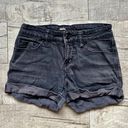 BDG Urban Outfitters Dark Wash Black Shortie Retro High Rise Boho Shorts Size 25 Photo 0