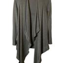 Lululemon ‎ Gray Long Open Asymetrical Cardigan Sweater Sz 8(based on measures) Photo 0