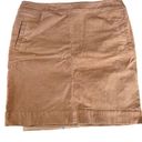 Talbots  Corduroy Mini Skirt, Tan, Size 12 Photo 0