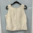 Tommy Bahama  Women’s Beige Khaki Tank Sleeveless Silk Shirt Top Plus Size 14 Photo 0