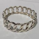 Macy's Silver Chain Link Stretchy Bracelet Photo 0