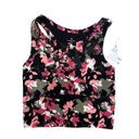 Sweaty Betty  Black Floral MIDI Bra Bralette Size XXS NEW Photo 0