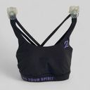 Lululemon  Athletica charcoal grey sports bra, inner tags, size 4, collab, active Photo 0