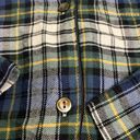 Gap  body flannel blue green plaid button down long sleeve shirt & pants pajamas Photo 14