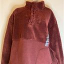 All In Motion NWT  Brown Sherpa Sweatshirt Bottom Tie Super Soft Sz XXL Photo 0